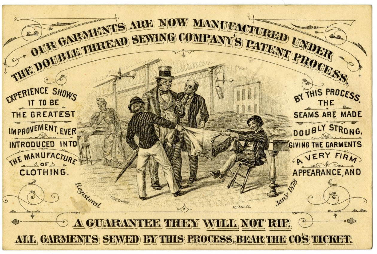 A. Levy Brothers Patents Process, recto della carta commerciale da American School