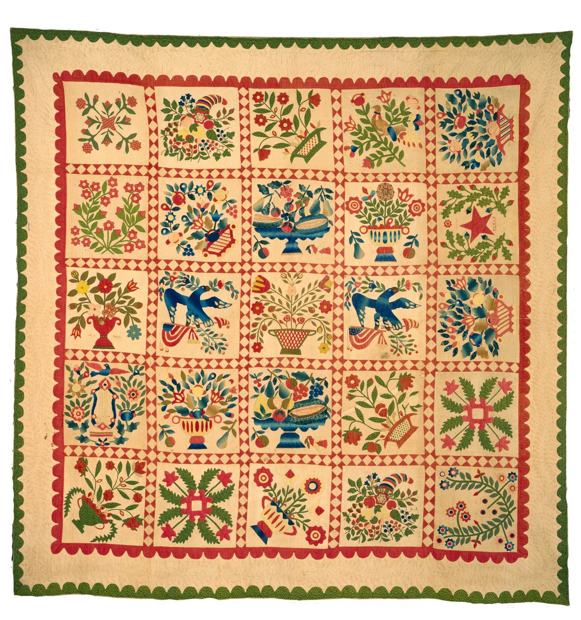 Trapunta album di Baltimora, c.1840s da American School