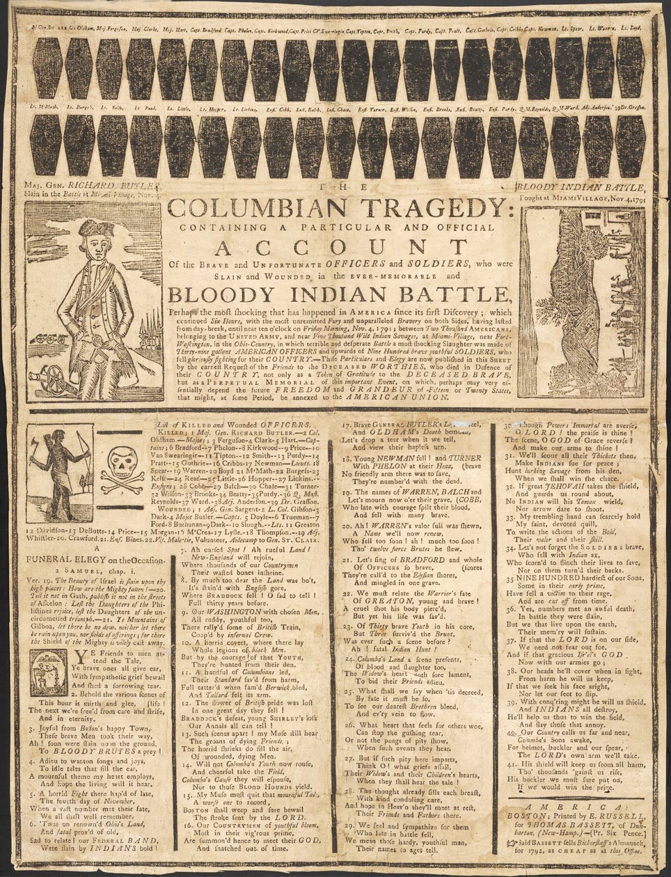 Tragedia colombiana, pub. 1791 da American School