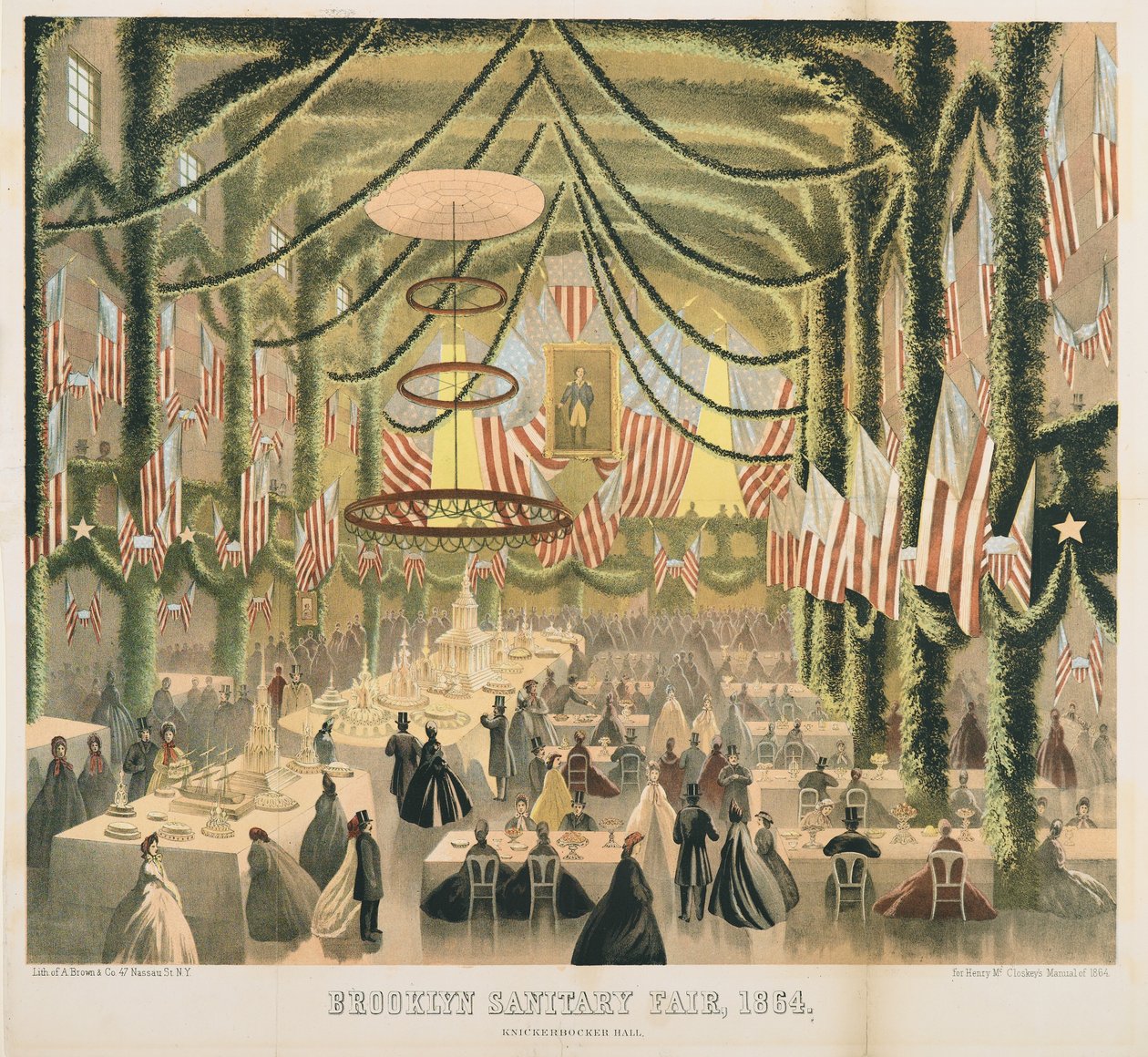 Knickerbocker Hall, Brooklyn Sanitary Fair, 1864 da American School
