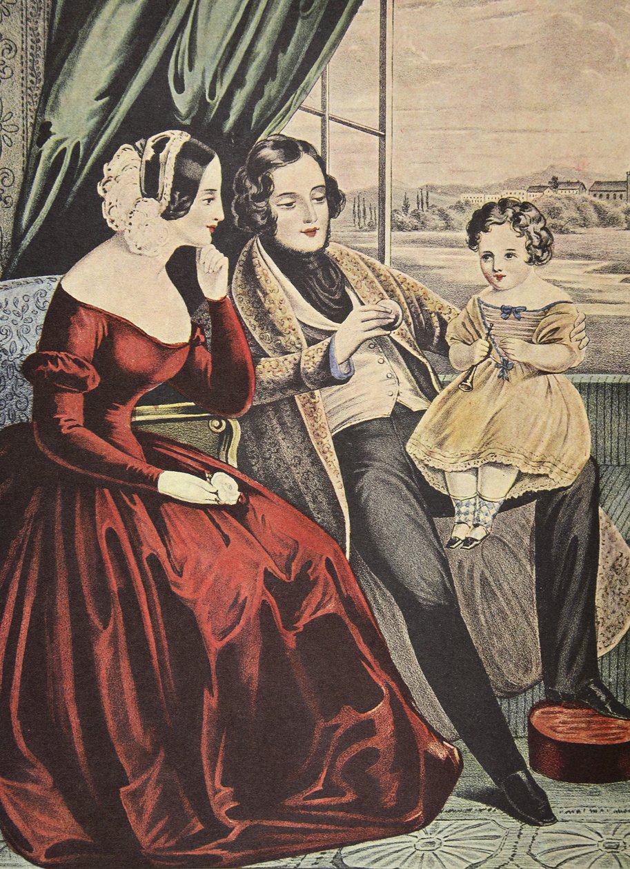 Married, Currier & Ives, pub. 1845 da American School