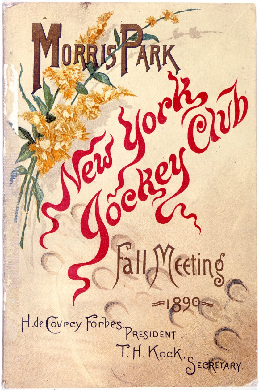 Morris Park, New York Jockey Club, Fall Meeting, 1890 da American School