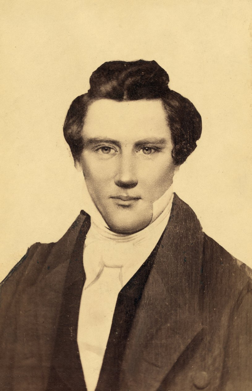 Ritratto di Joseph Smith (1805-44), il fondatore del Mormonismo da American School
