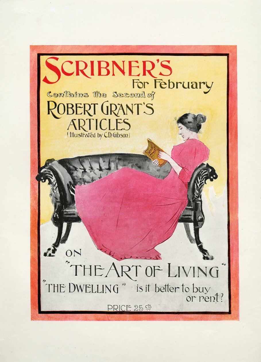 Scribners per febbraio 1895, contiene il secondo degli articoli di Robert Grant illustrati da C.D. Gibson su L