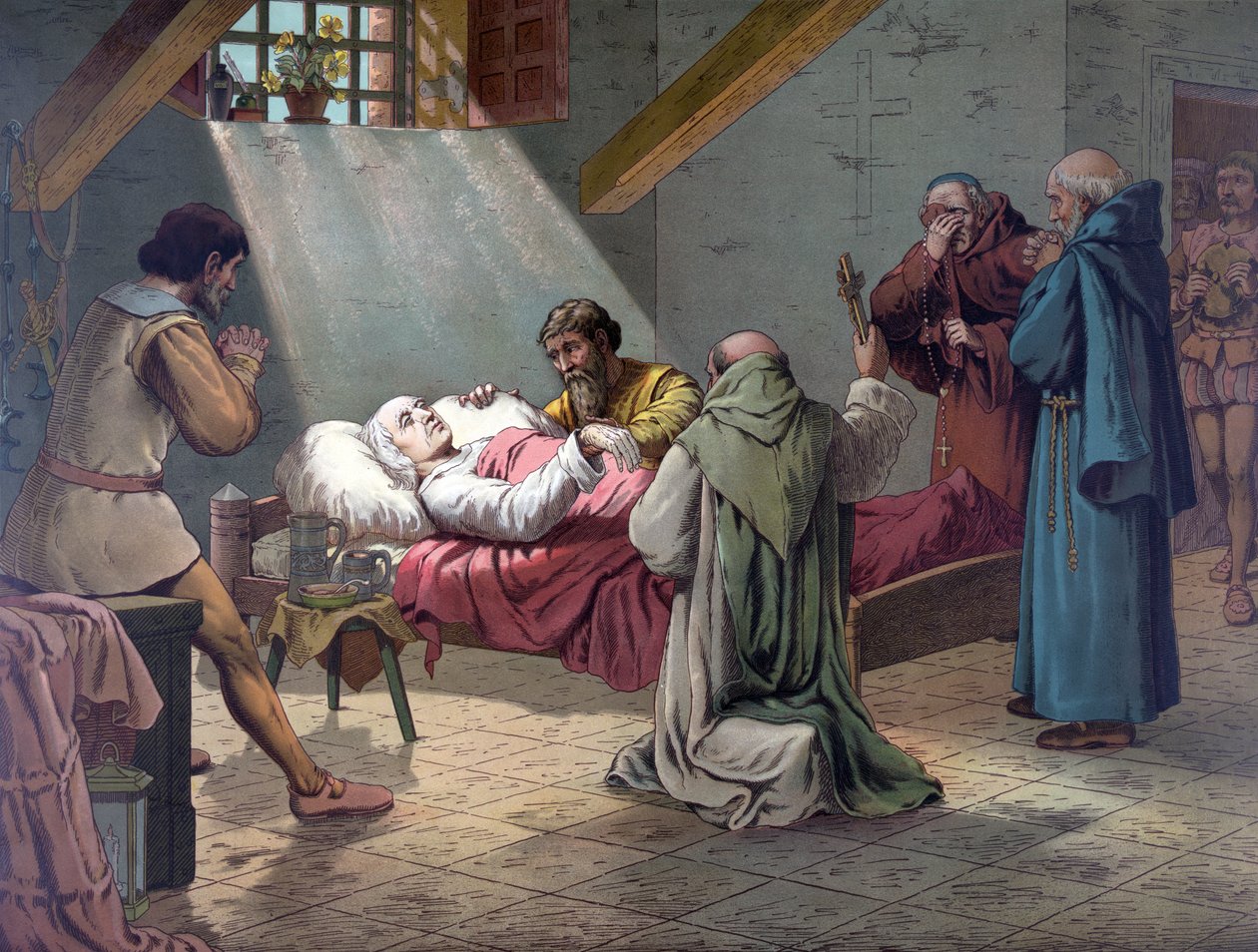 La Morte di Colombo, pub. 1893 da American School