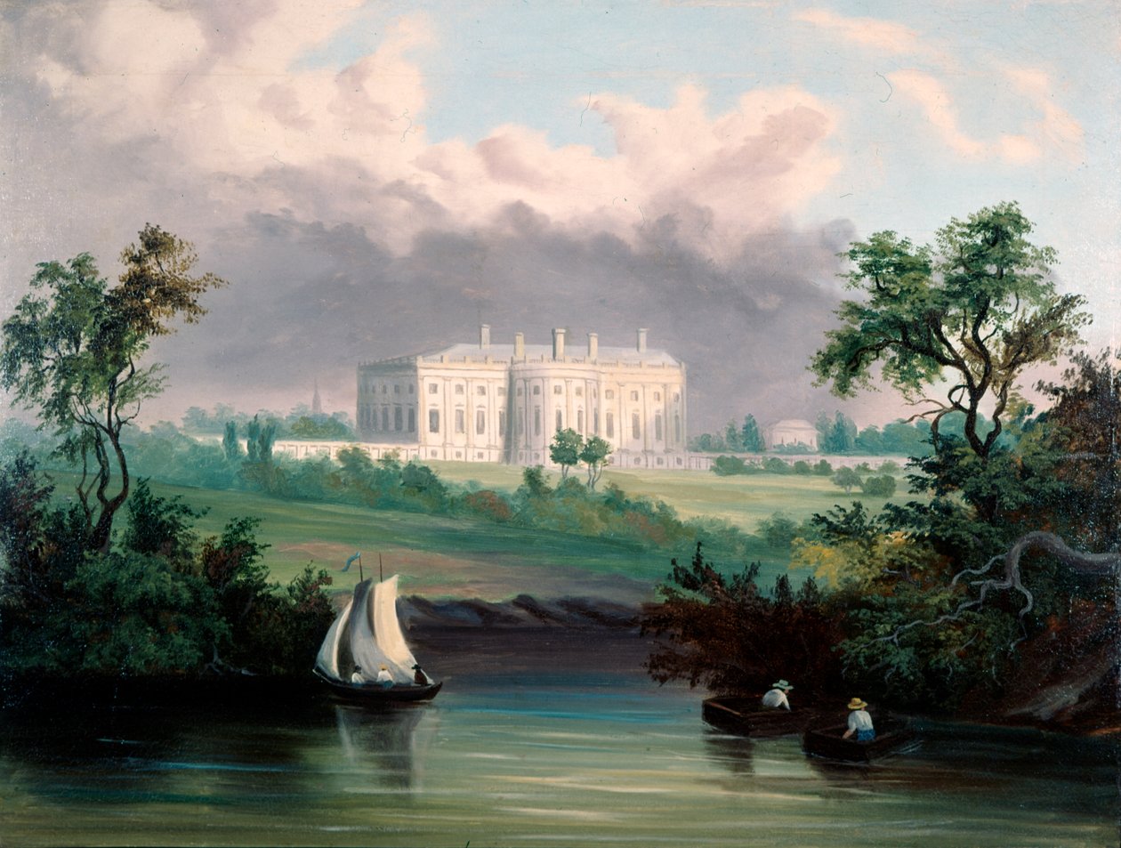 La Casa Bianca, Washington, D.C., c.1845 da American School