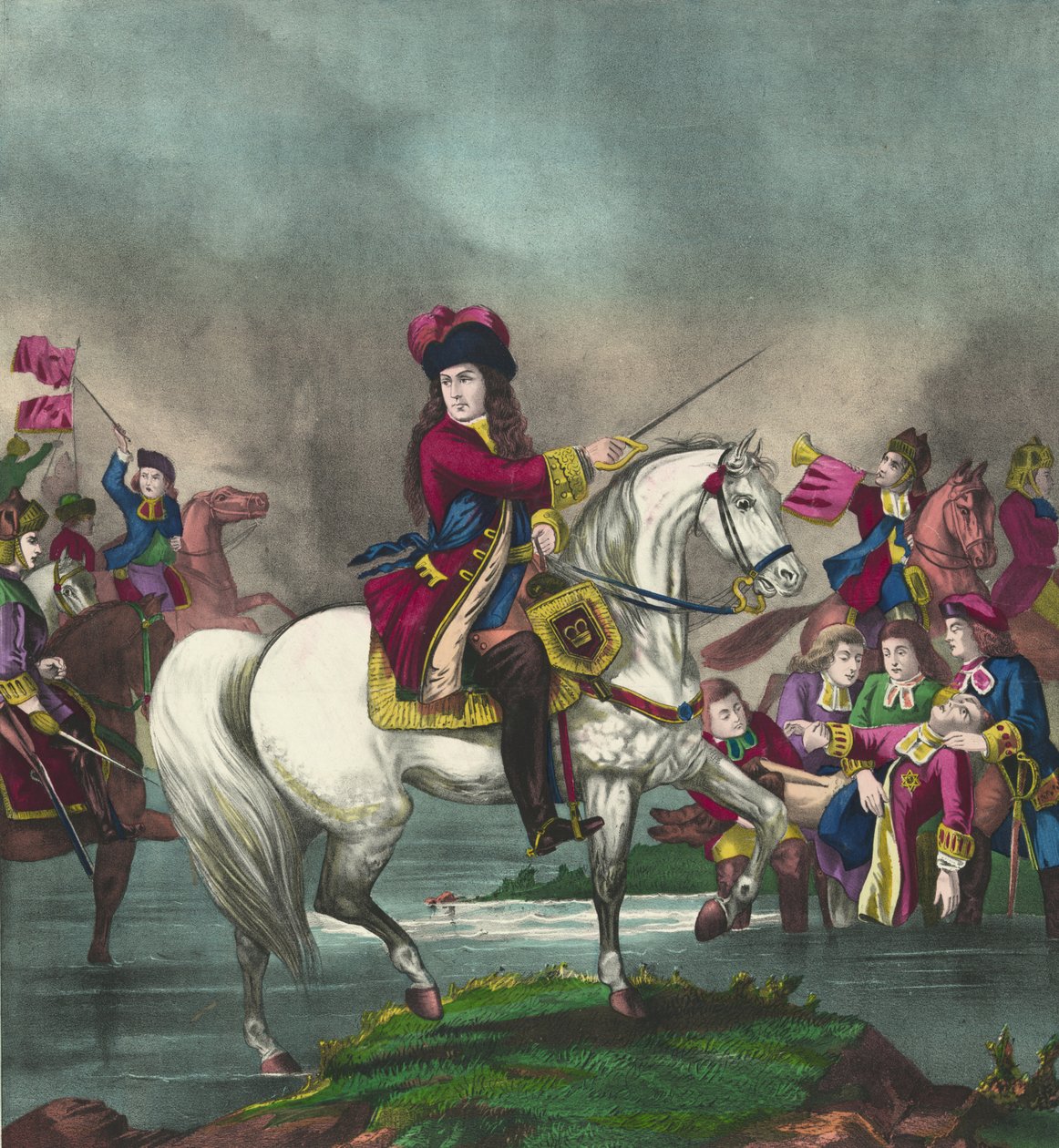 Guglielmo III alla Battaglia del Boyne, 1874 da American School