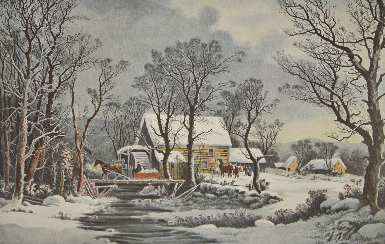 Inverno in campagna - Il vecchio mulino da American School
