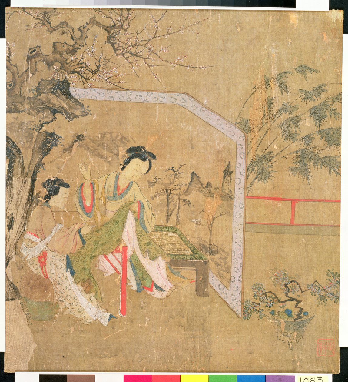 Donne che cuciono, 1500 da Chinese School