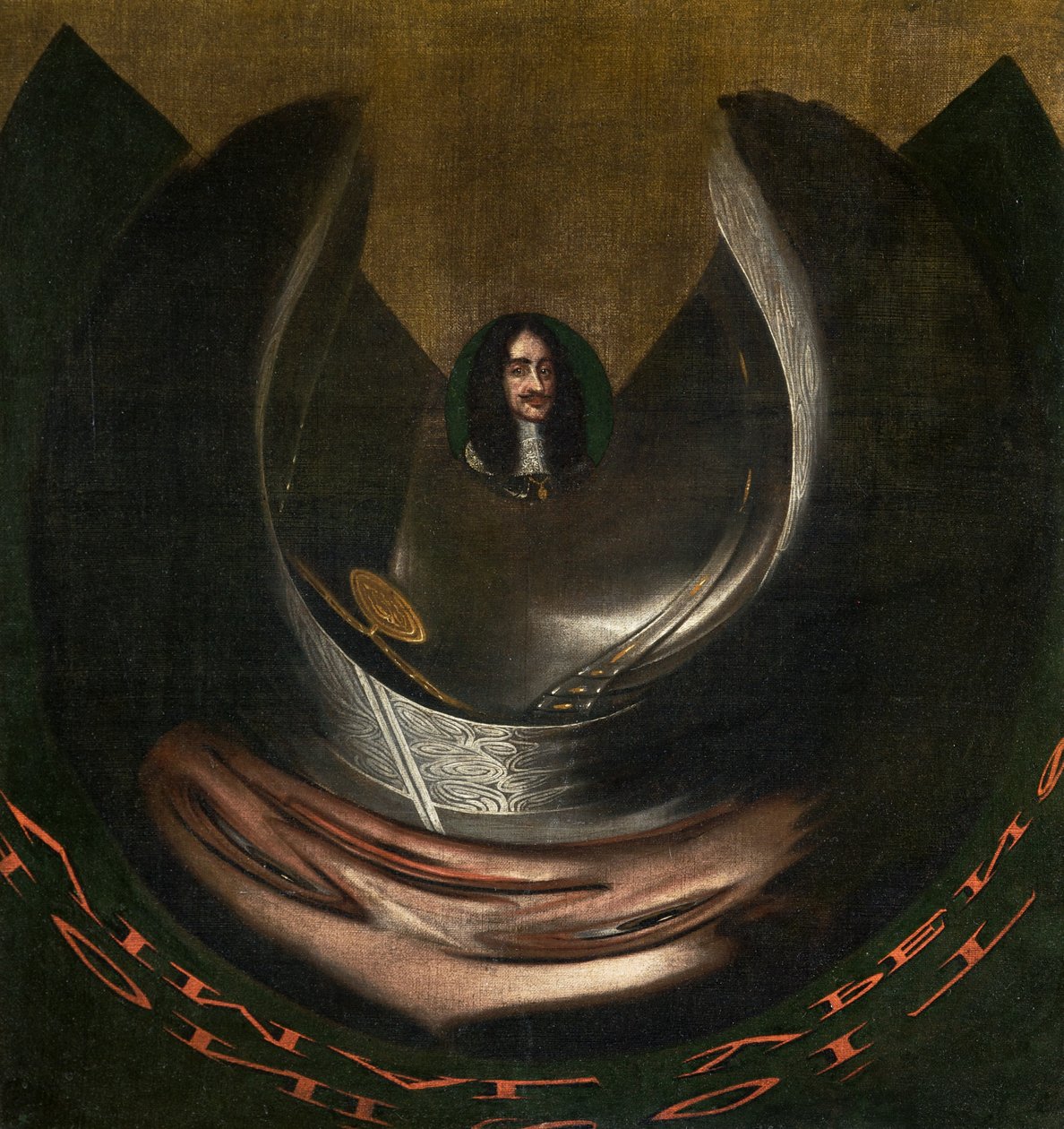 Un Ritratto Anamorfico di Carlo II da English School