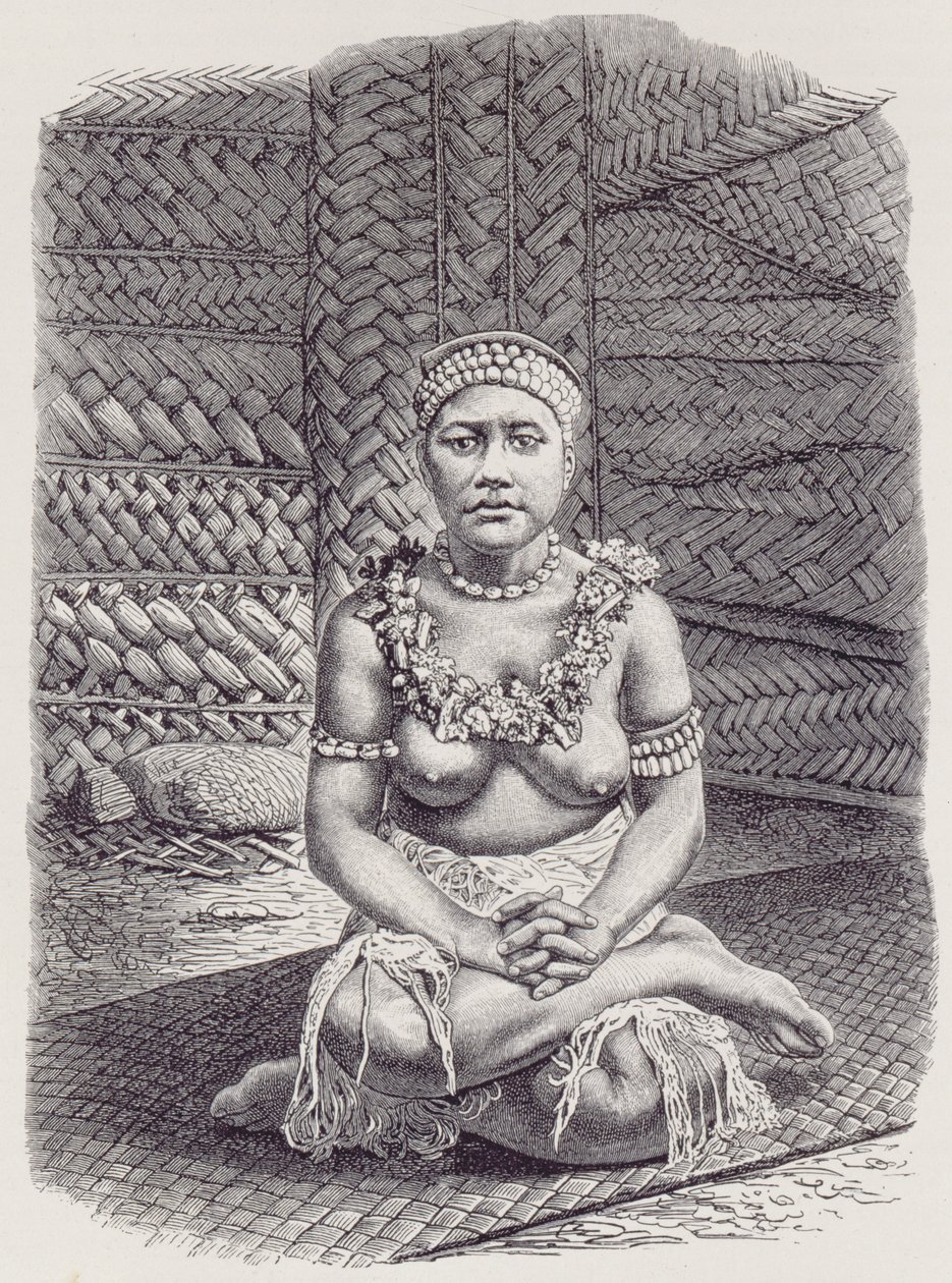 Moglie del capo di Papua, Samoa, da La Storia dell