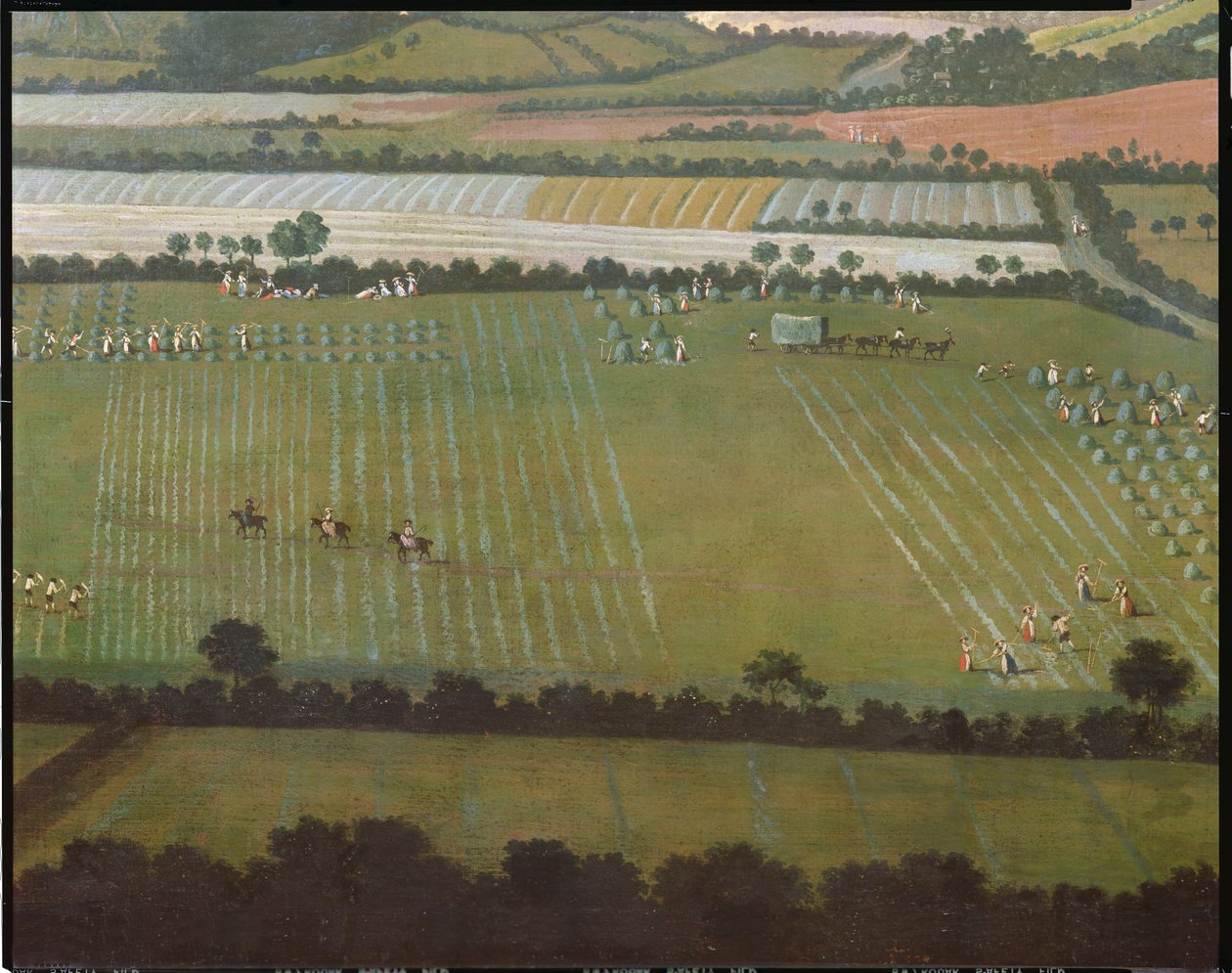 Campagna intorno a Dixton Manor, c.1725 (dettaglio) da English School