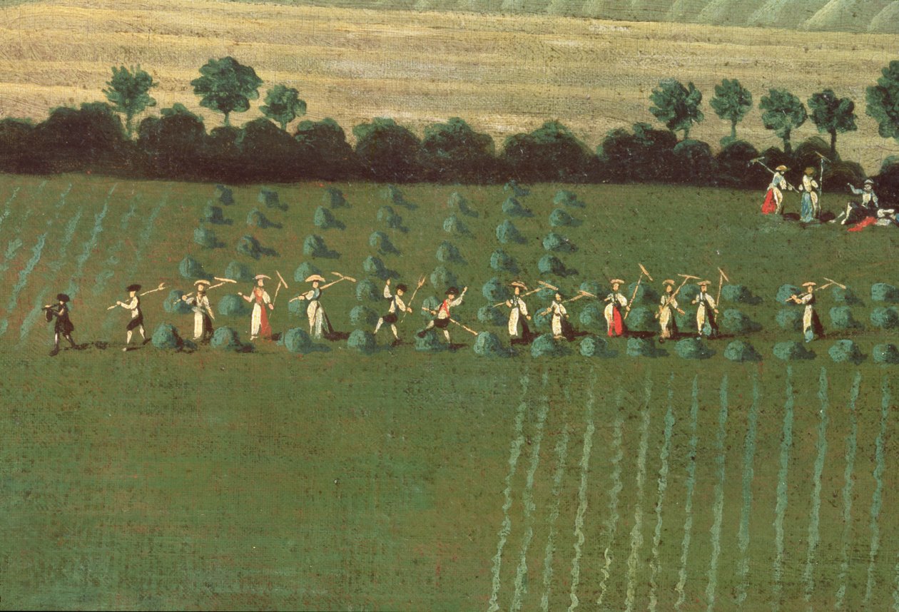 Campagna intorno a Dixton Manor, c.1725 (dettaglio) da English School