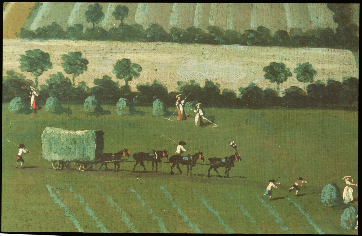 Campagna intorno a Dixton Manor, c.1725 (dettaglio) da English School