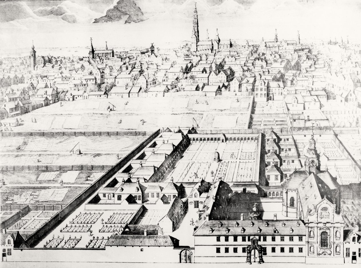 Veduta di Anversa da Flemish School