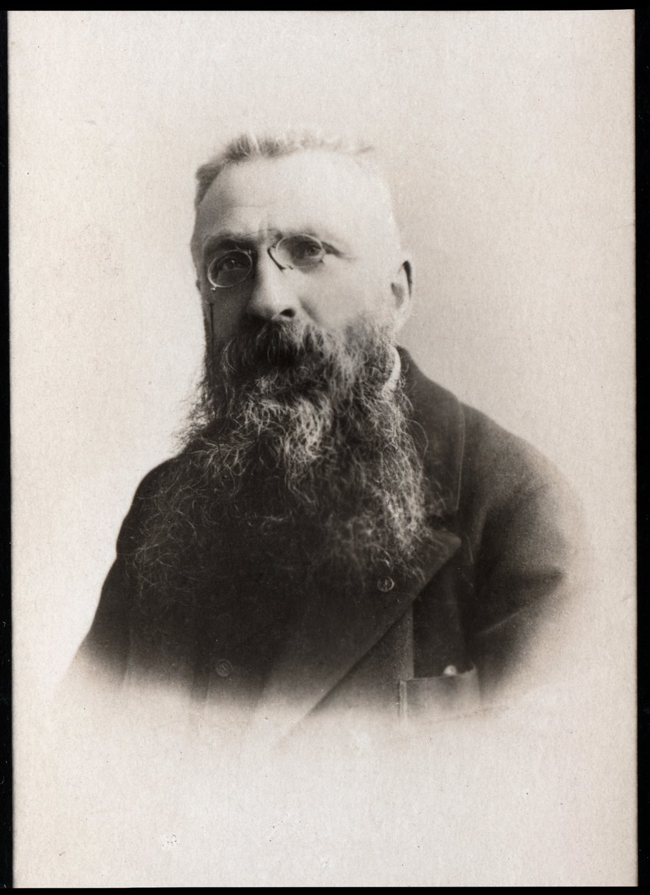 Ritratto di Auguste Rodin (1840-1917), scultore francese da French Photographer