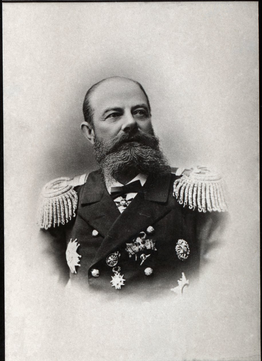 Ritratto di Avellan, ammiraglio russo e comandante della flotta russa del Mediterraneo da French Photographer