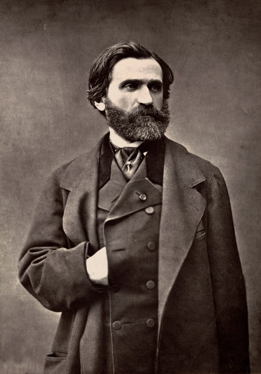 Ritratto di Giuseppe Verdi da French Photographer