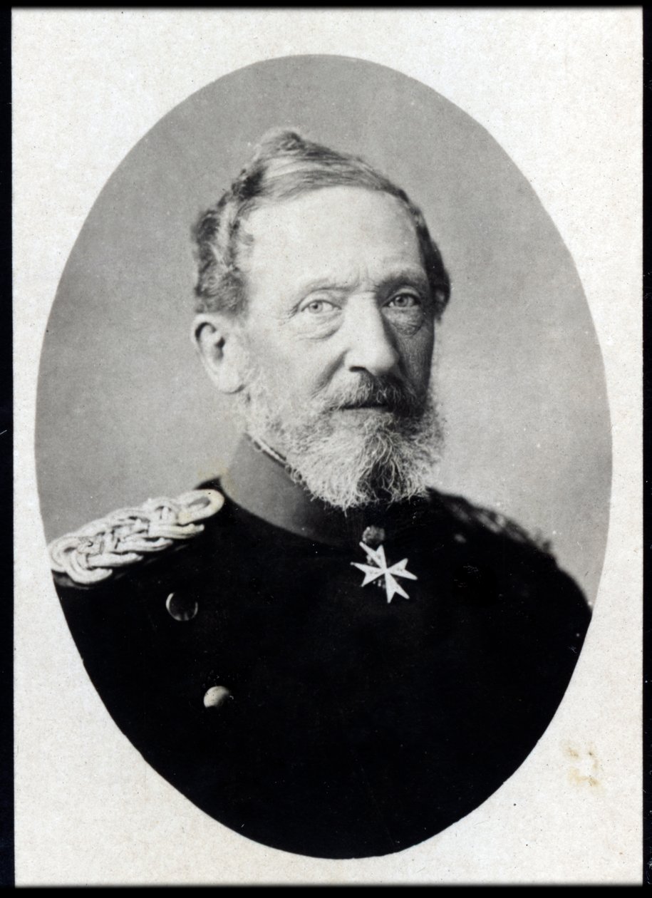Ritratto di Leonhard Graf von Blumenthal (1810-1900), feldmaresciallo prussiano da French Photographer