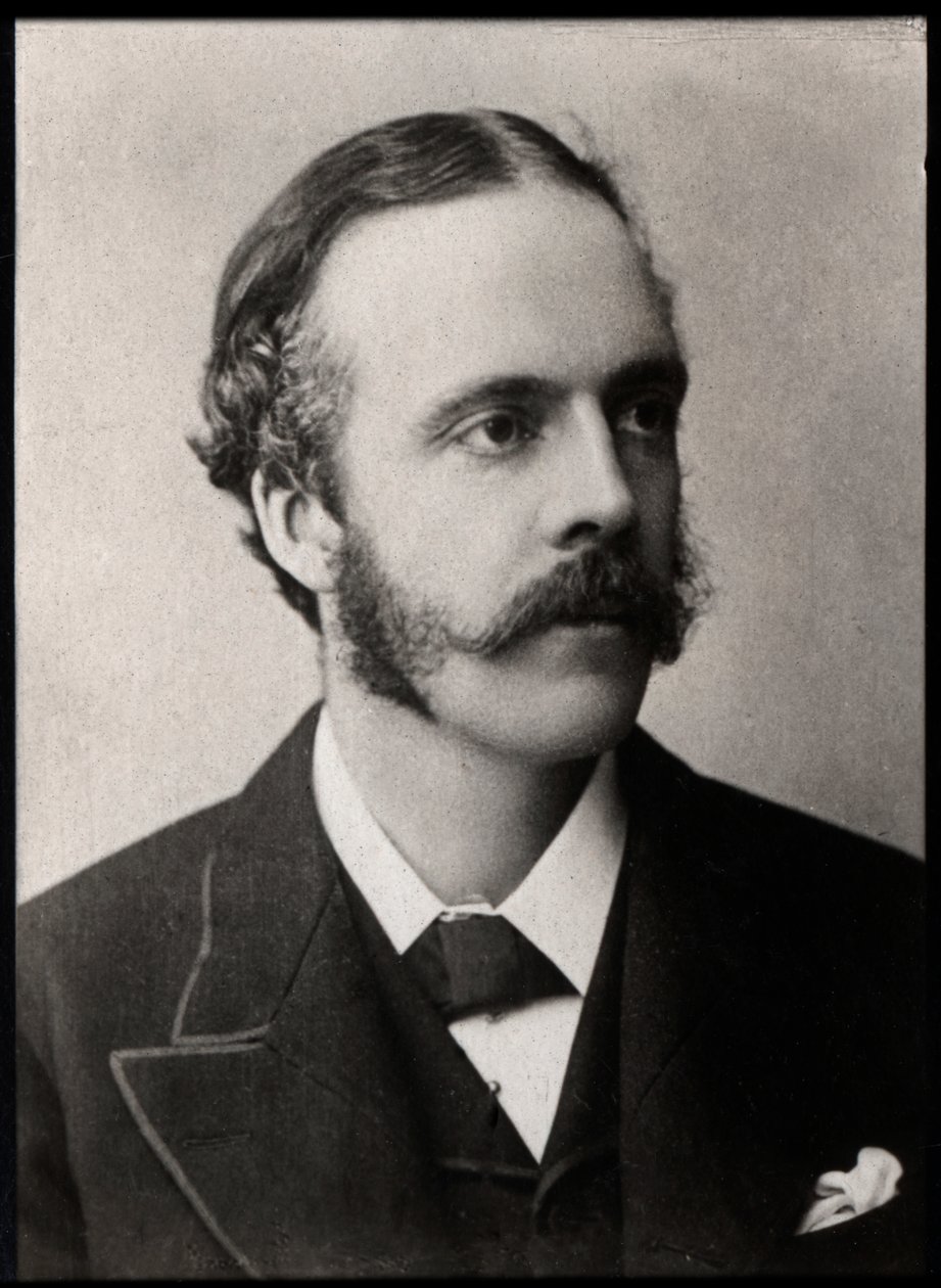 Ritratto di Lord Arthur James Balfour (1848-1930), politico e statista britannico da French Photographer