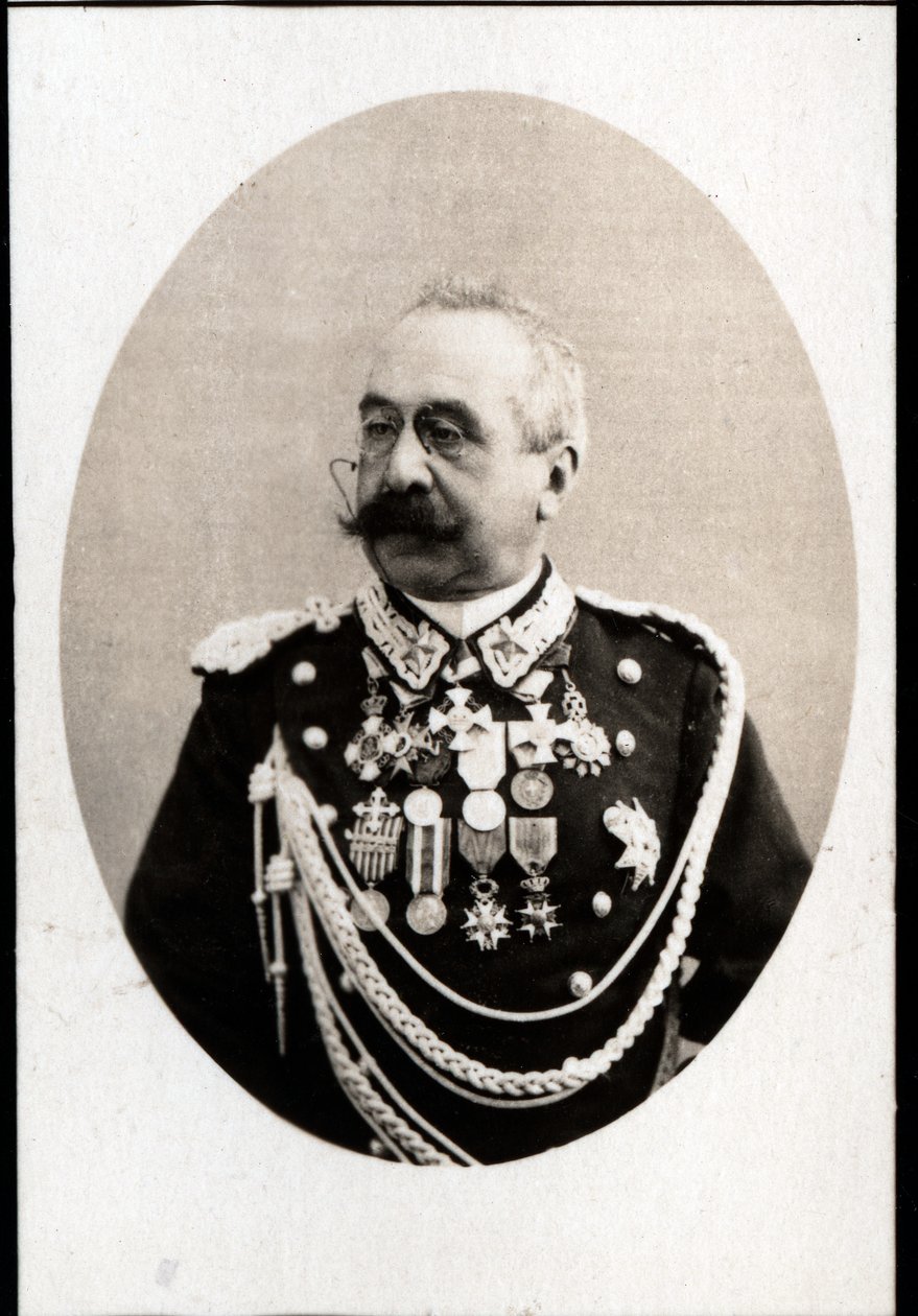 Ritratto di Oreste Baratieri (1841-1901), generale italiano da French Photographer