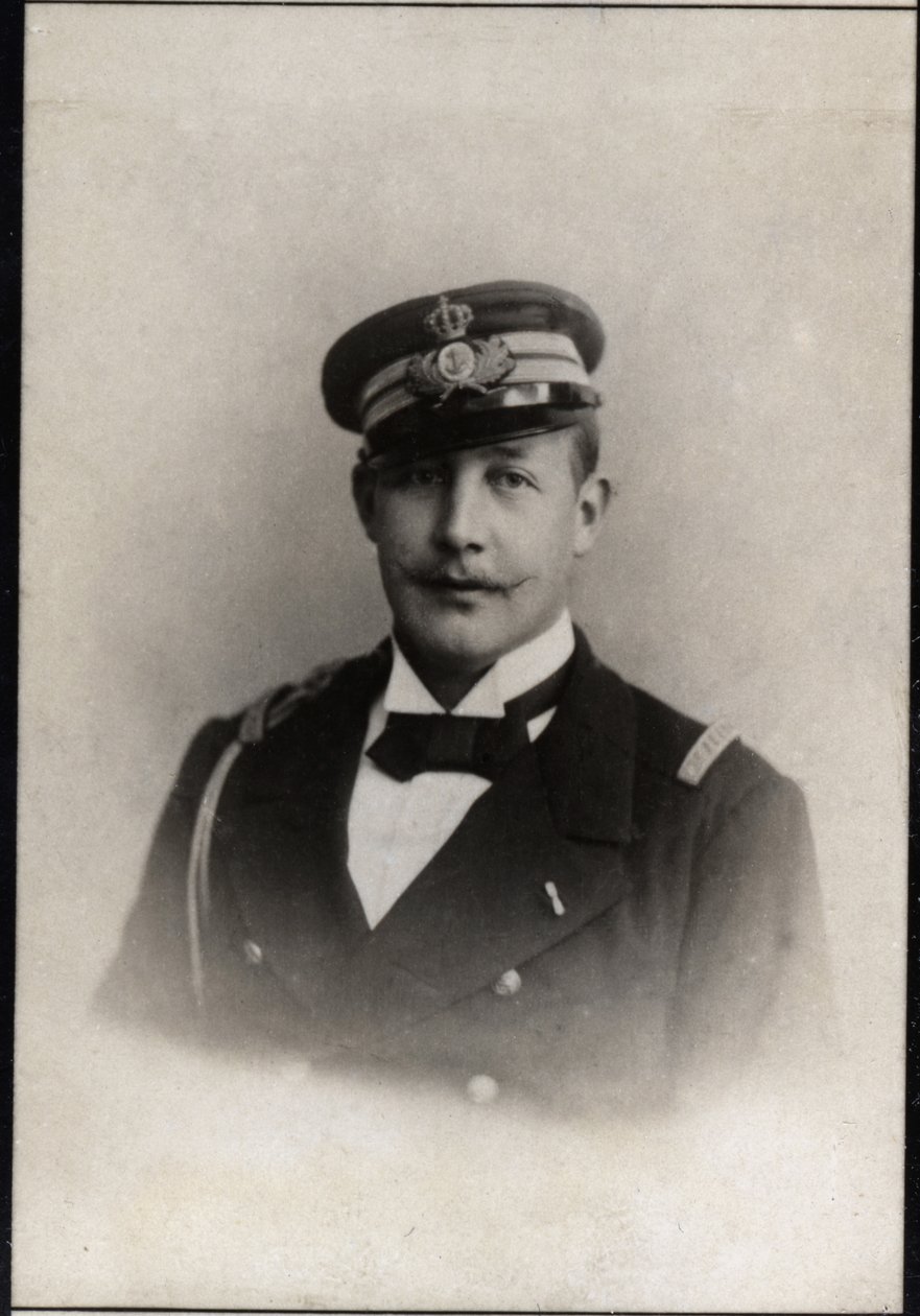 Ritratto del Principe Giorgio di Grecia e Danimarca (1869-1957) da French Photographer