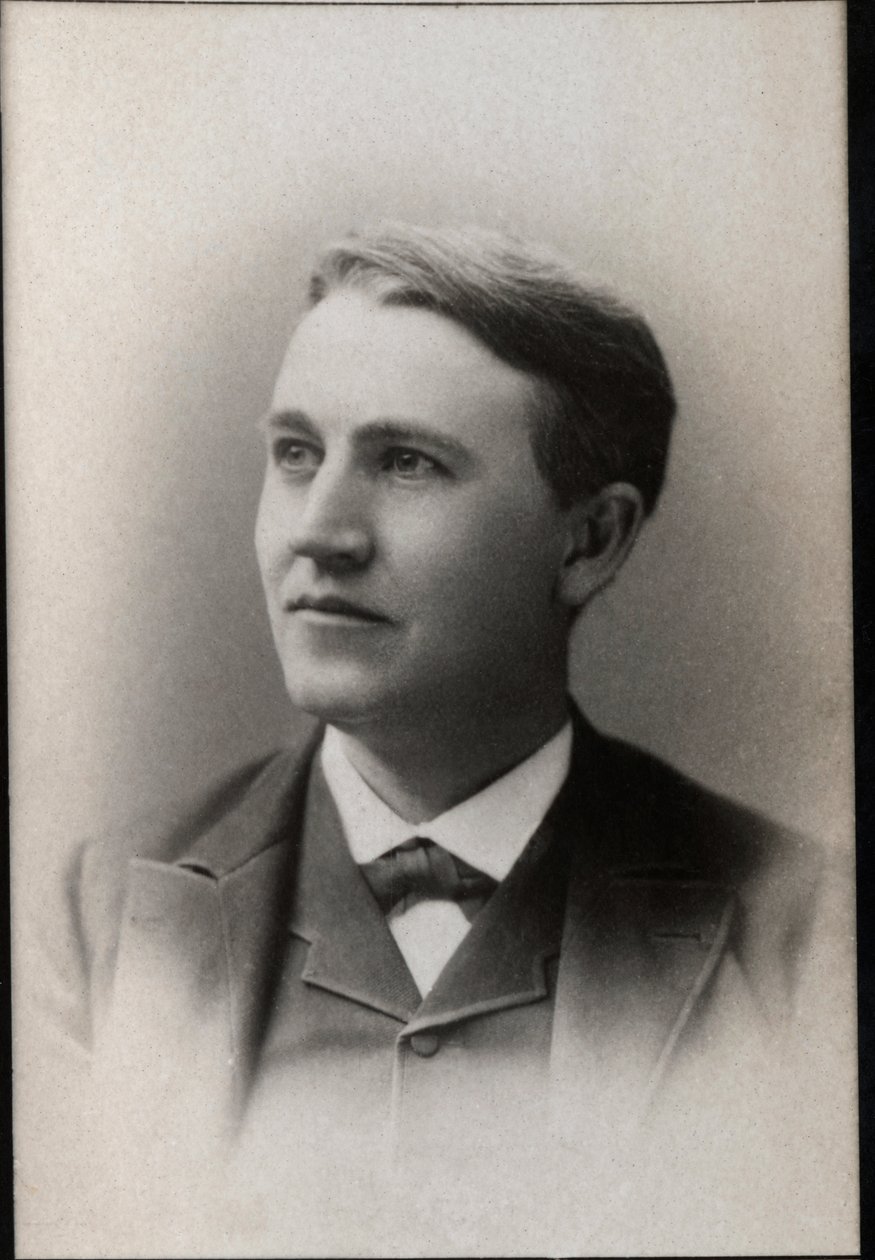 Ritratto di Thomas Edison (1847-1931), fisico americano da French Photographer