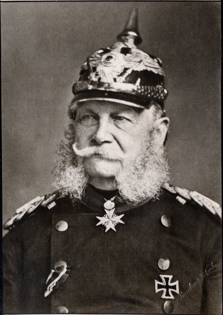 Ritratto di Guglielmo I (1797-1888), Imperatore tedesco da French Photographer