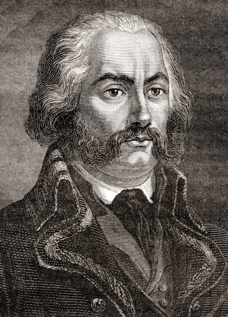 Adam Philippe, Conte di Custine, da Histoire de la Revolution Française di Louis Blanc da French School