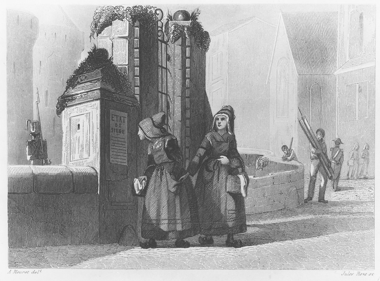 Arrivo della Duchessa di Berry a Nantes, 1820 da French School