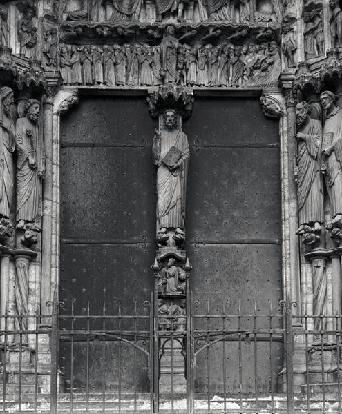 Beau Christ sulla trumeau del portale sud, c.1145-50 da French School