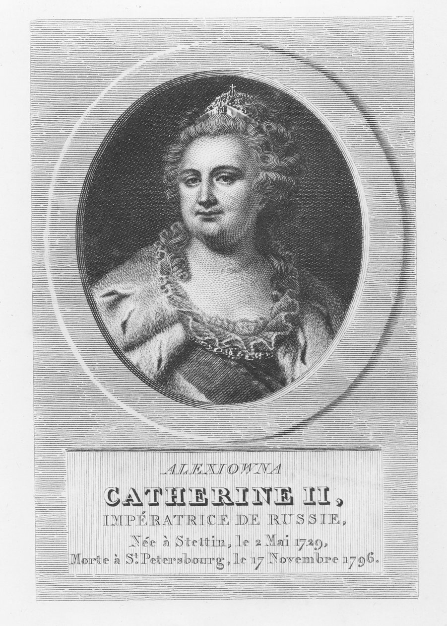Caterina II di Russia da French School