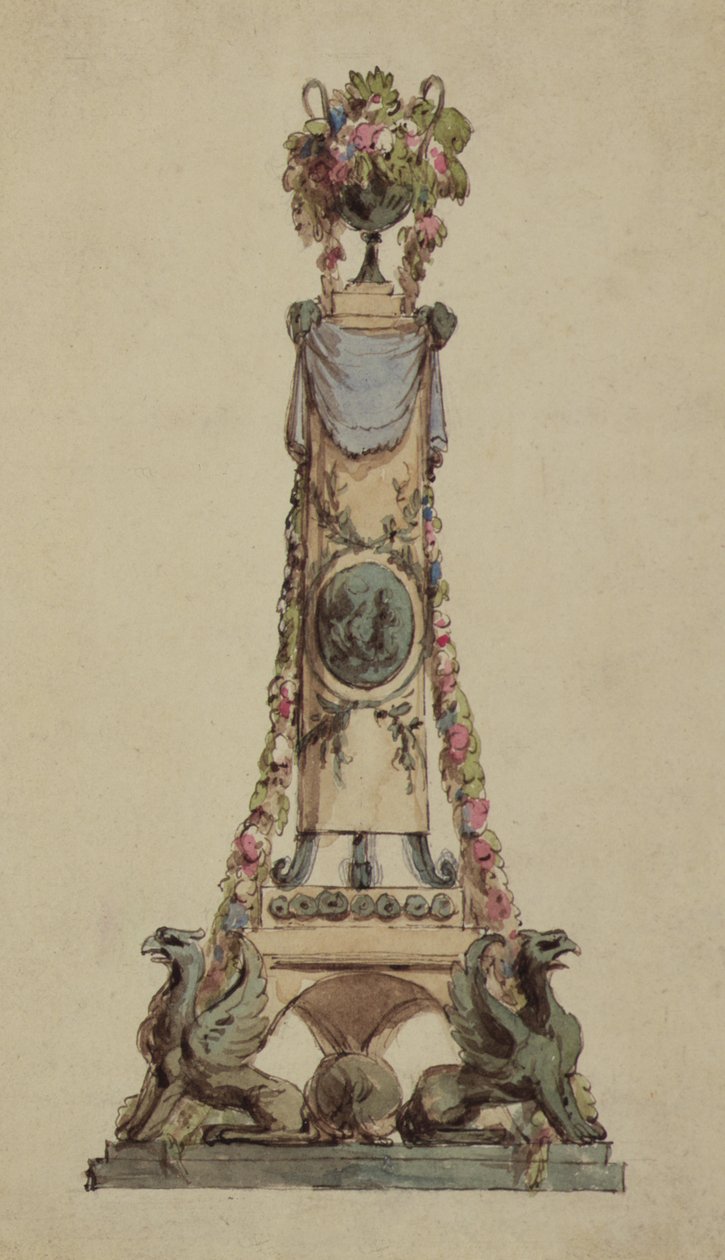 Progetto per un Centrotavola Neoclassico, c.1800 da French School