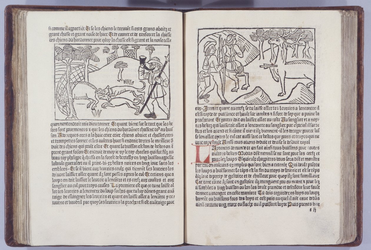 Illustrazione da Le Livre du Roy Modus et de la Reine Racio di Henri Ferrieres, 1486 da French School