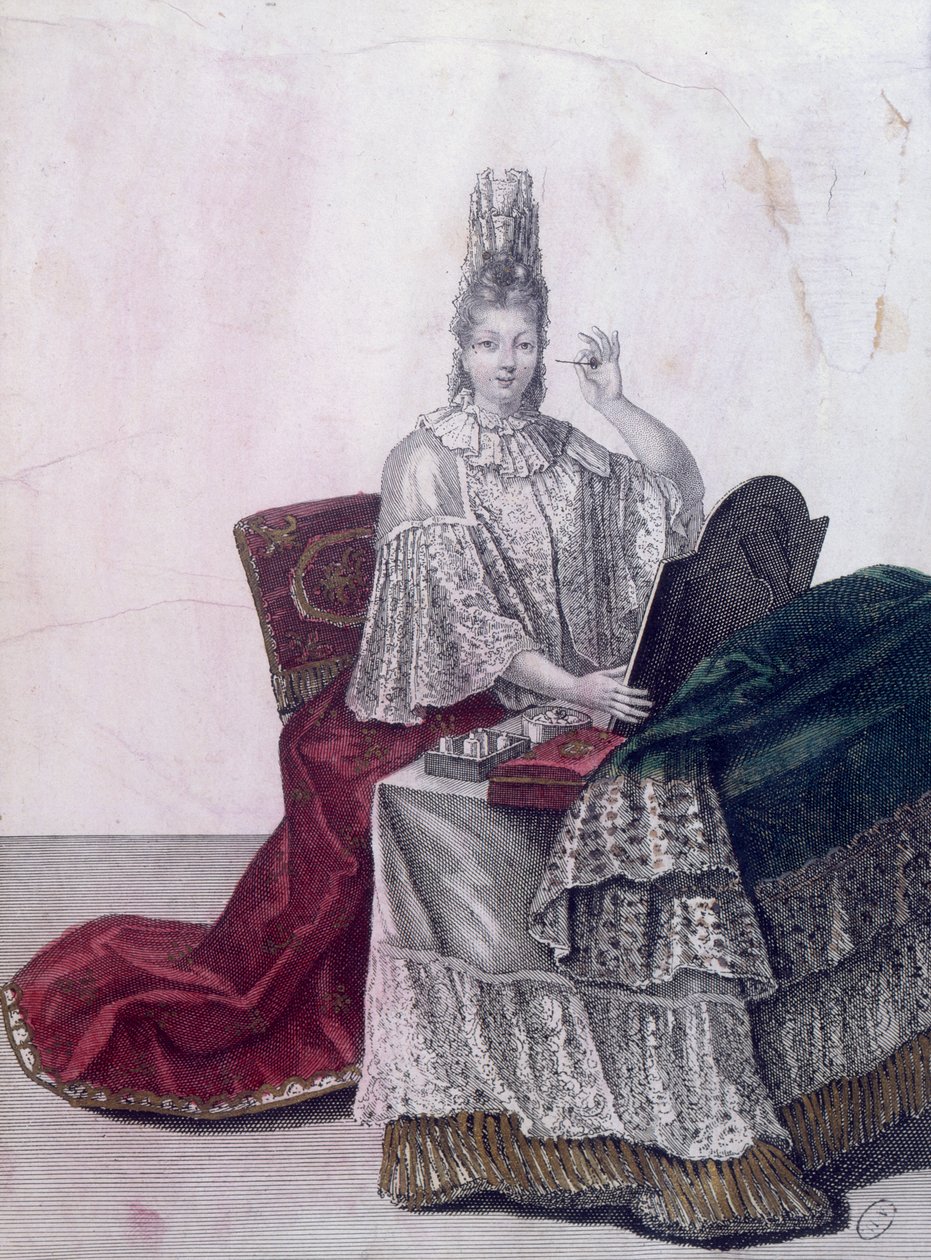 Madama la Marchesa Dangeau alla Sua Toilette da French School