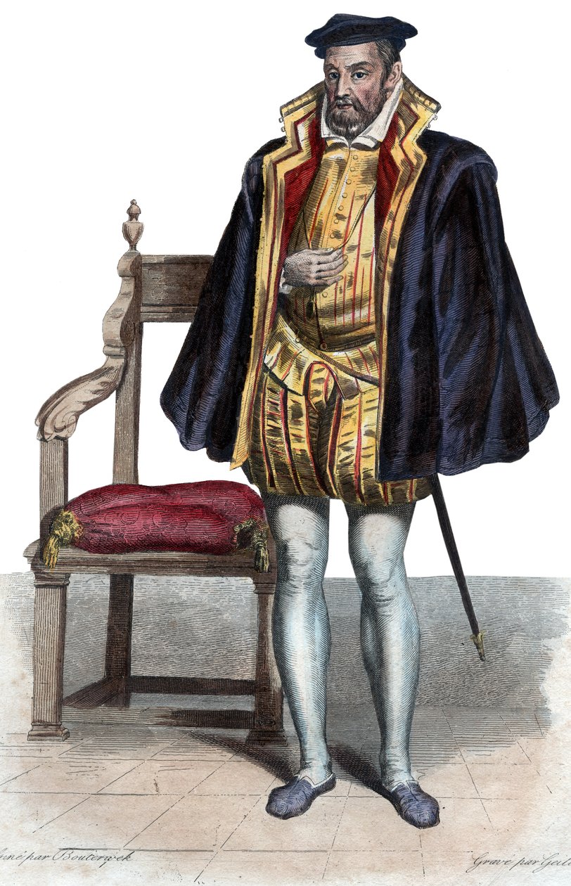 Ritratto di Gaspard II de Coligny (1519-1572), nobile e ammiraglio francese da French School