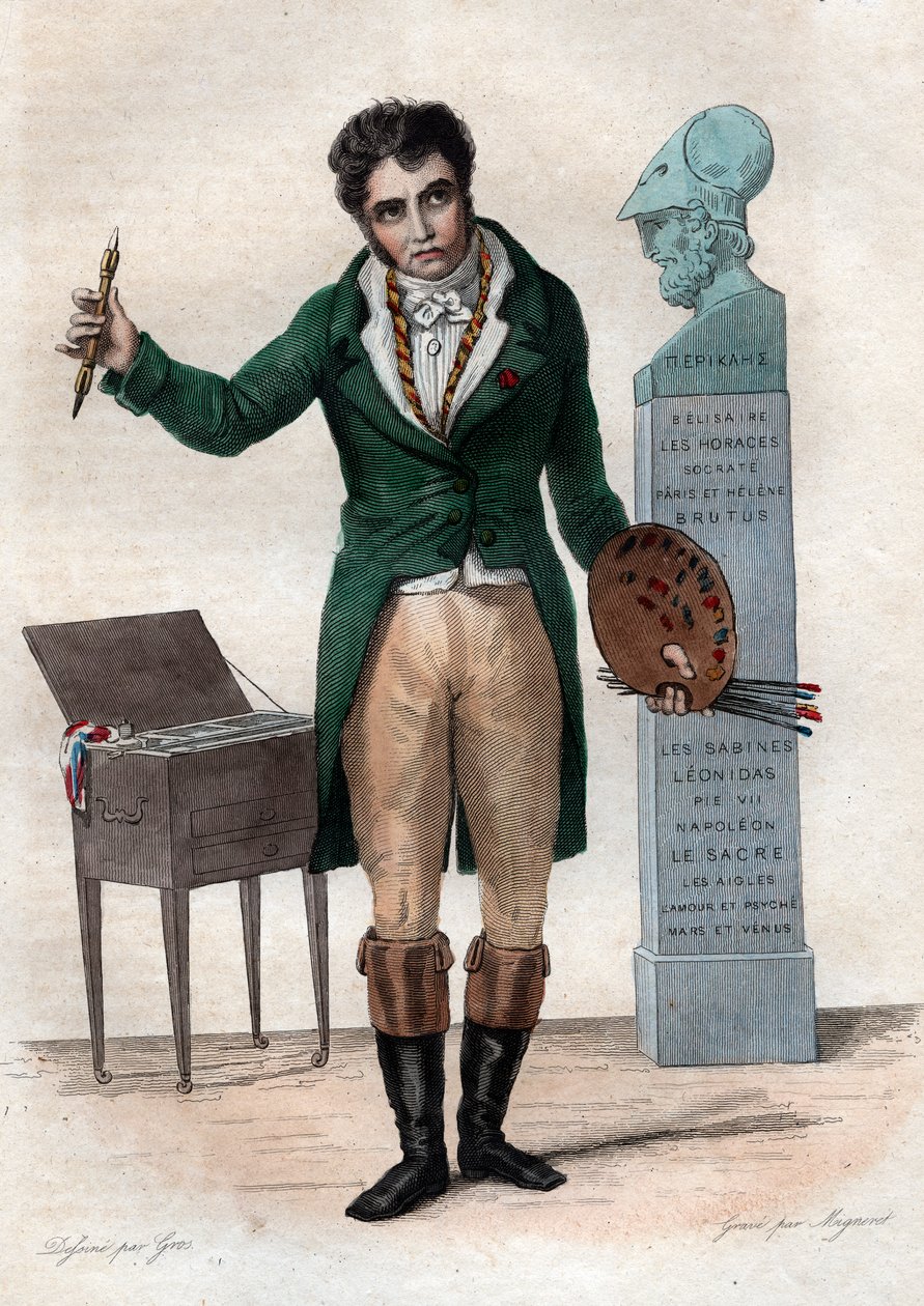 Ritratto di Jacques Louis David (1748-1825), pittore francese da French School