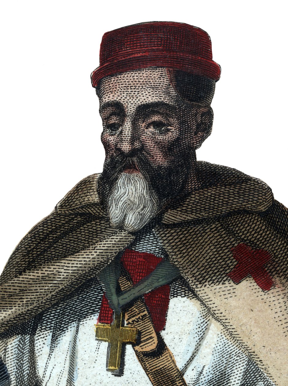 Ritratto di Jacques di Molay (1243-1314) da French School