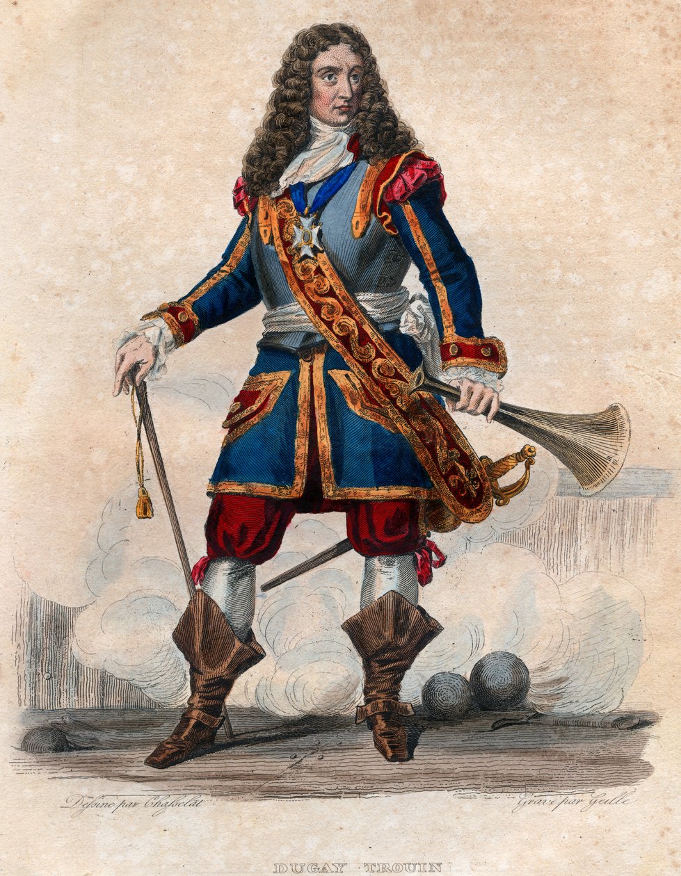 Ritratto di René Duguay-Trouin (René Trouin du Gué detto) (1673-1736), corsaro francese. da French School