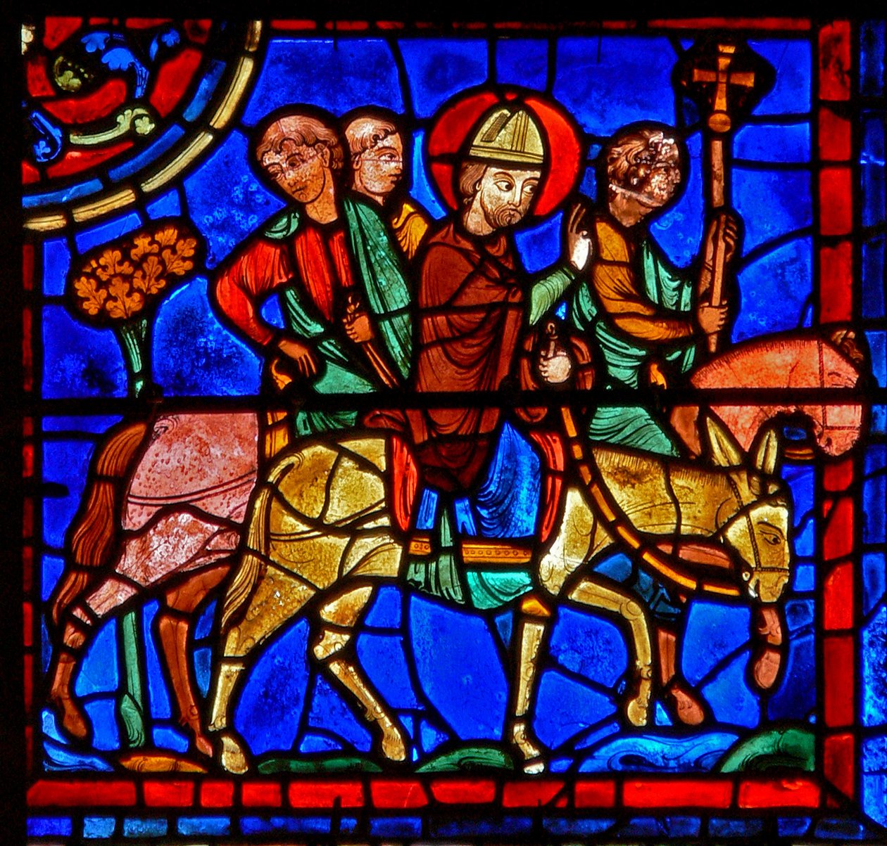 Scena dalla Vita di San Martino, Cattedrale di Chartres da French School