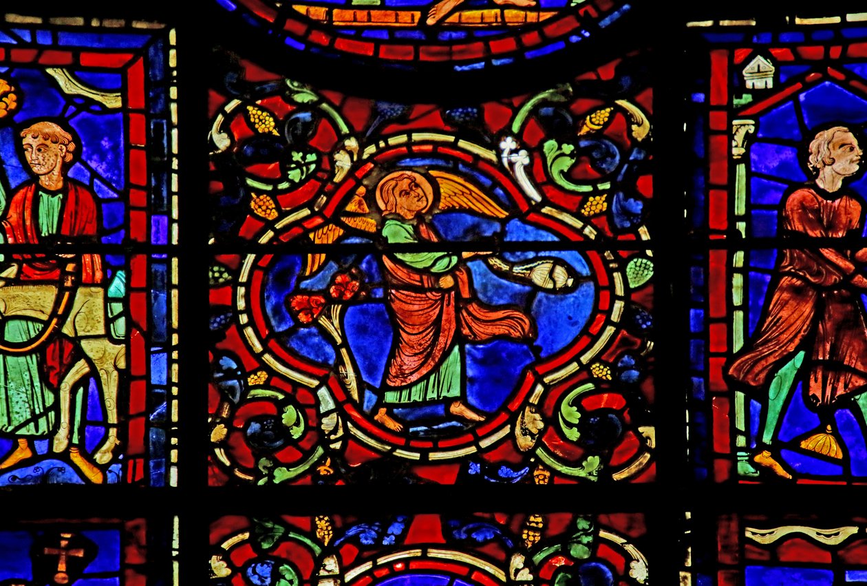 Scena dalla Vita di San Martino, Cattedrale di Chartres da French School