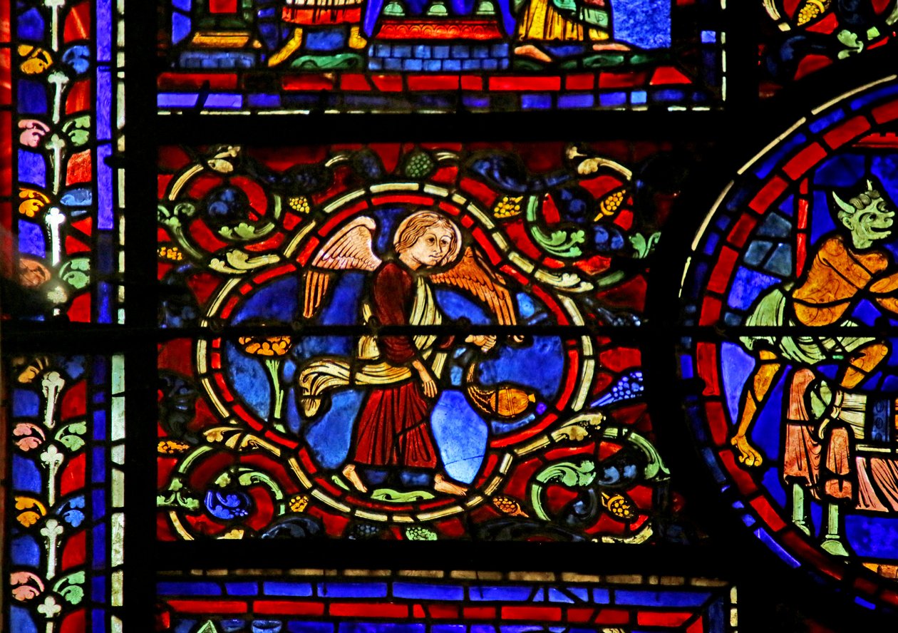Scena dalla Vita di San Martino, Cattedrale di Chartres da French School