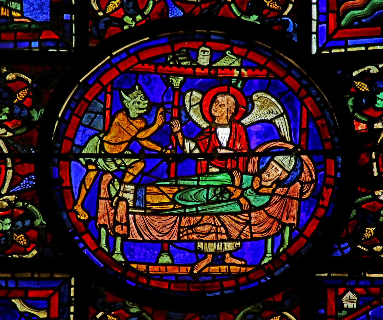 Scena dalla Vita di San Martino, Cattedrale di Chartres da French School