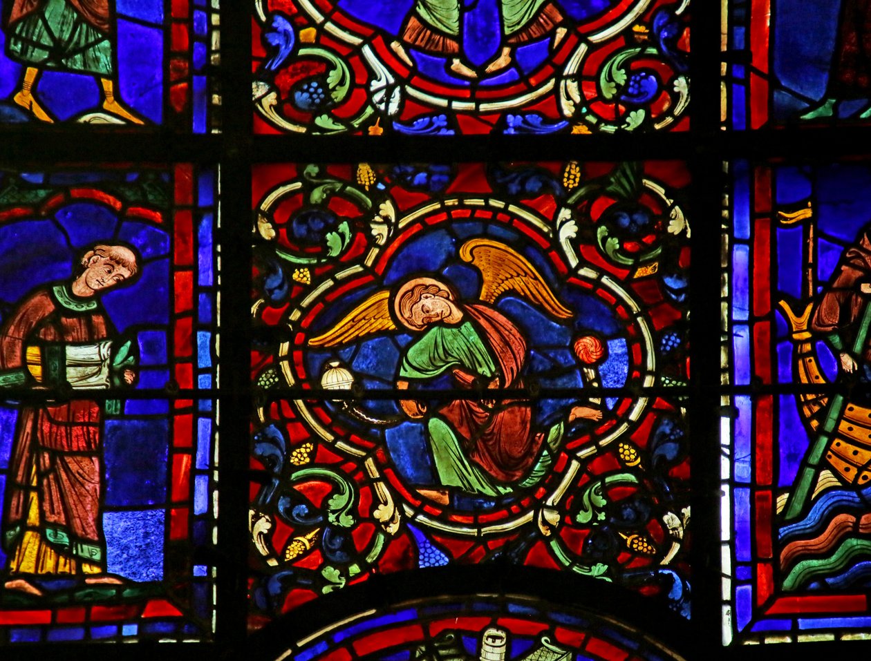 Scena dalla Vita di San Martino, Cattedrale di Chartres da French School