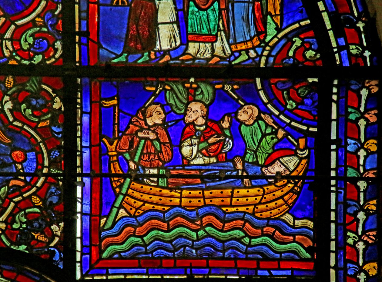 Scena dalla Vita di San Martino, Cattedrale di Chartres da French School