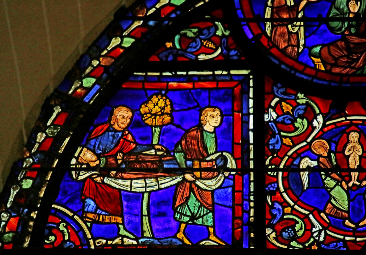 Scena dalla Vita di San Martino, Cattedrale di Chartres da French School