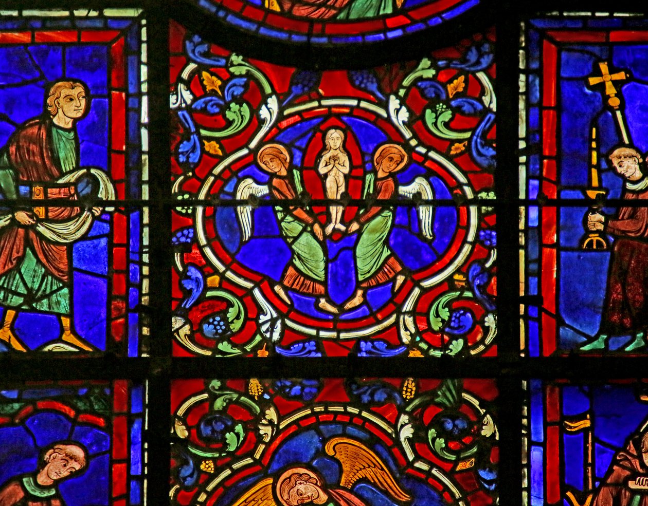 Scena dalla Vita di San Martino, Cattedrale di Chartres da French School