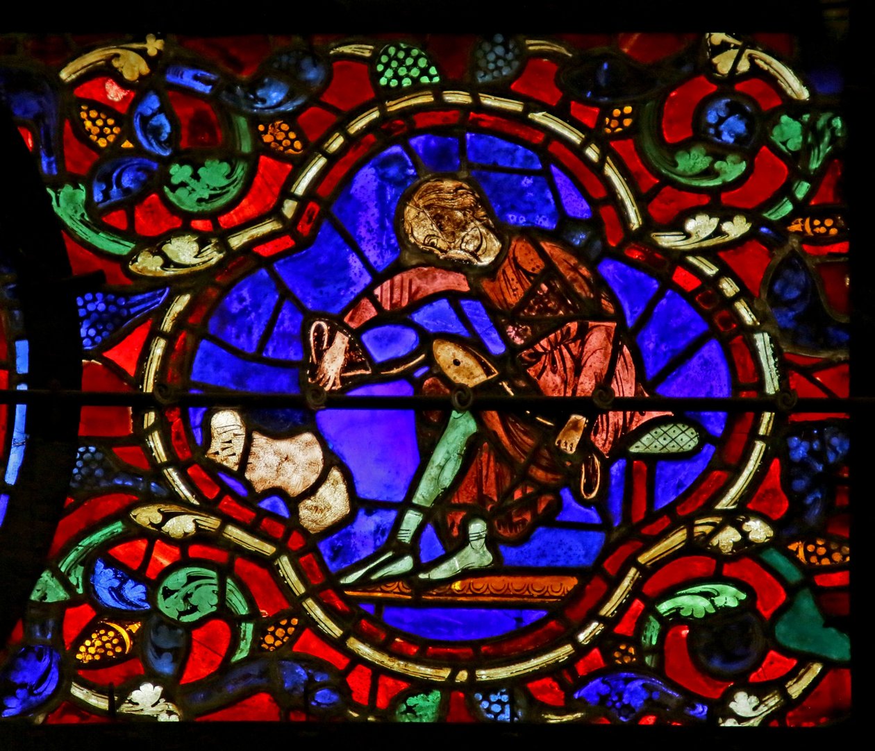 Scena dalla Vita di San Martino, Cattedrale di Chartres da French School