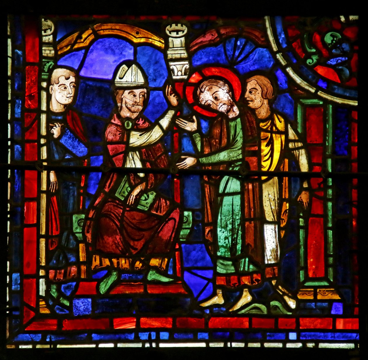 Scena dalla Vita di San Martino, Cattedrale di Chartres da French School
