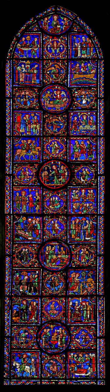 Scena dalla Vita di San Martino, Cattedrale di Chartres da French School